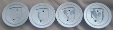 Porsche Alloy Wheel Centre Caps Silver used missing Crest badge