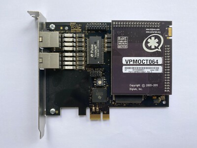 TE220B  with VPMOCT064 PCIe 2 port E1 T1 card Asterisk PCIe  FreePBX ISSABEL4 