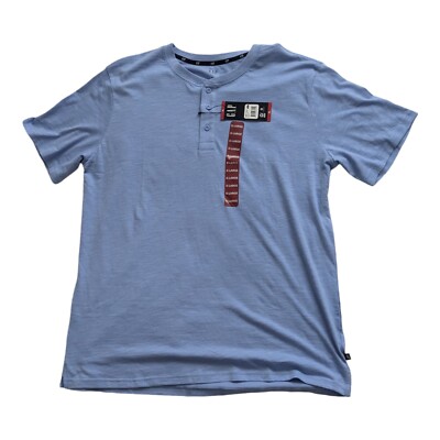 GAP Men's Soft Short Sleeve Half Button Collar Slub Henley XL