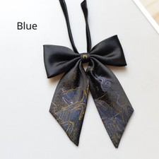Accessorio Cravatta A Fiocco Pre-Infilato Ricamato Lolita Gotico Punk Retro