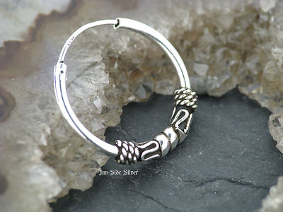Ohrring Keltische CREOLE 20mm Gothic Celtic Style Silber 925 Ohrschmuck