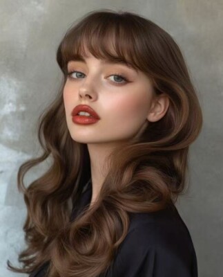Long Brown Body Wave Wig 13x4 Lace Front  Human Hair Wig for Women Daily