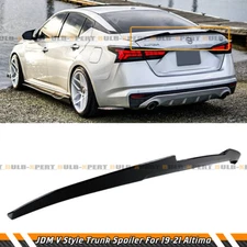 For 2019-2025 Nissan Altima JDM M4 Style Painted Glossy Black Trunk Lid Spoiler