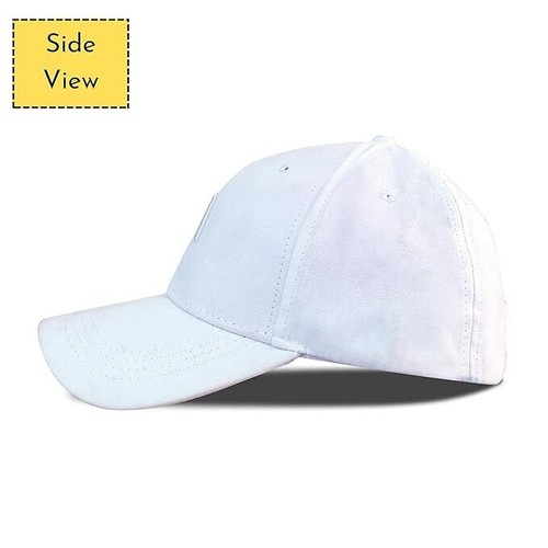 Unisex Faux Suede Baseball Adjustable Cap for Men Women White Pink Yellow grey - Picture 4 of 71