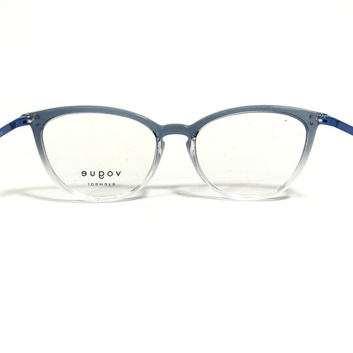 Vogue Eyeglasses Frames VO5276 2738 Blue Clear Fade Cat Eye Full Rim 53-17-140 - Picture 9 of 12
