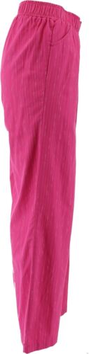 DG2 Diane Gilman SoftCell Wide-Leg Pant Magenta Sphere Strp 1X NEW (283) - Picture 4 of 4