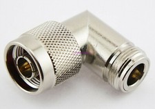 N Male to N Female Right Angle Coax Connector Adapter