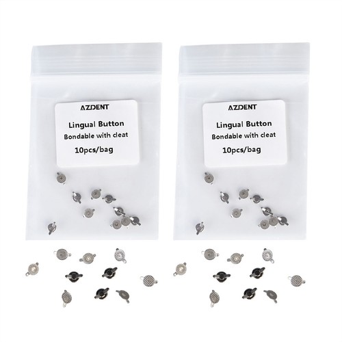 9 Types AZDENT Dental Orthodontic Lingual Buttons Bondable Round 10pcs/bag - Picture 13 of 88