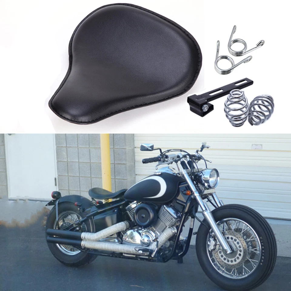 Muelle de sillín de asiento individual grande para motocicleta Yamaha V-Star 650 950 1100 Bobber Foto 2 de 4