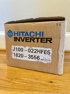 Hitachi VFD Inverter Drive J100-022HFE5 - New In Box