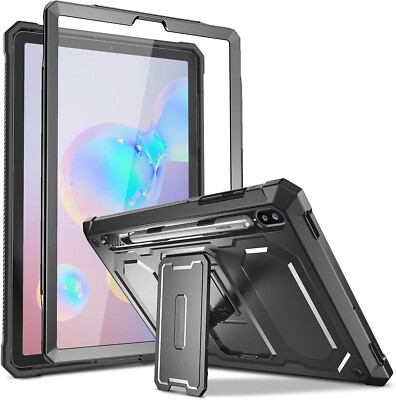 For Galaxy Tab S6 Case 10.5'' 2019 Full Body Bumper Screen Protector Rugged Black