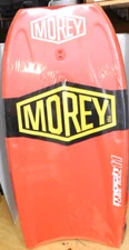 Morey Mach 11Tube Rail Red  and Faux Wood grain Body Boogie Board size 42"× 21"