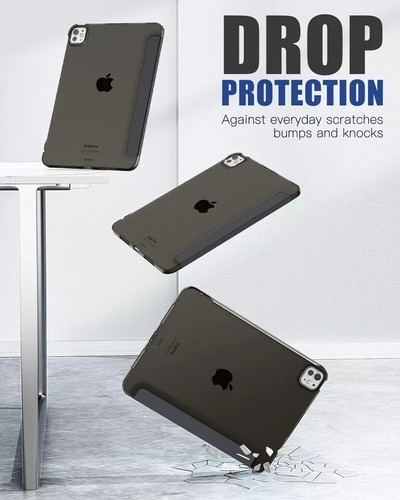 Leather Magnetic Smart Stand Case for iPad Pro 11 Inch M4 5th Generation 2024 - Picture 8 of 31