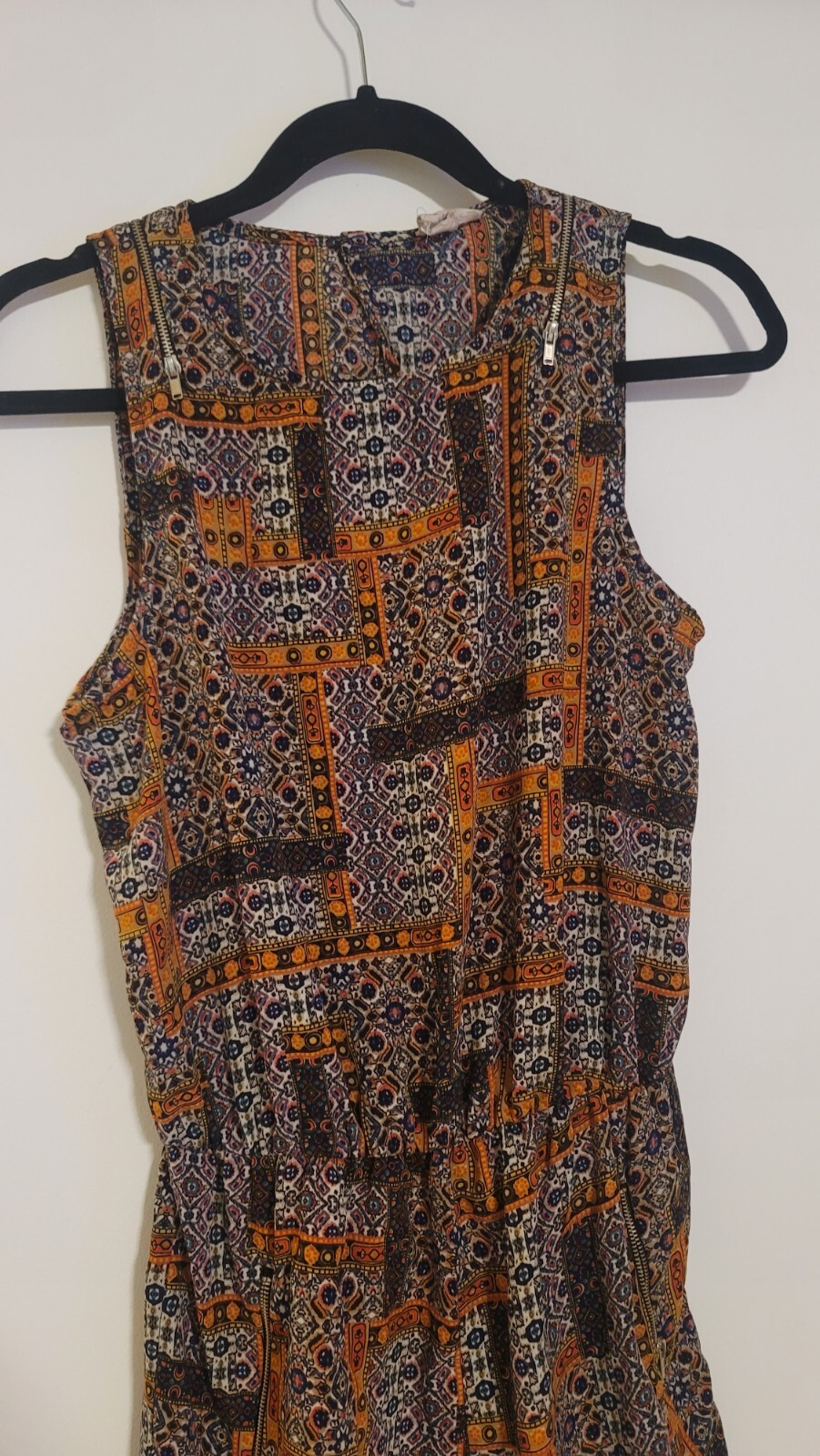 One clothing patchwork design  size medium M romp… - image 6