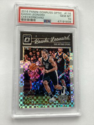 2016 Optic Holo KAWHI LEONARD #116 PSA10