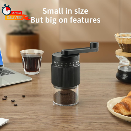 Molinillo de granos de café manual portátil Mongdio con 35 ajustes de molienda, café de mano - Imagen 7 de 7
