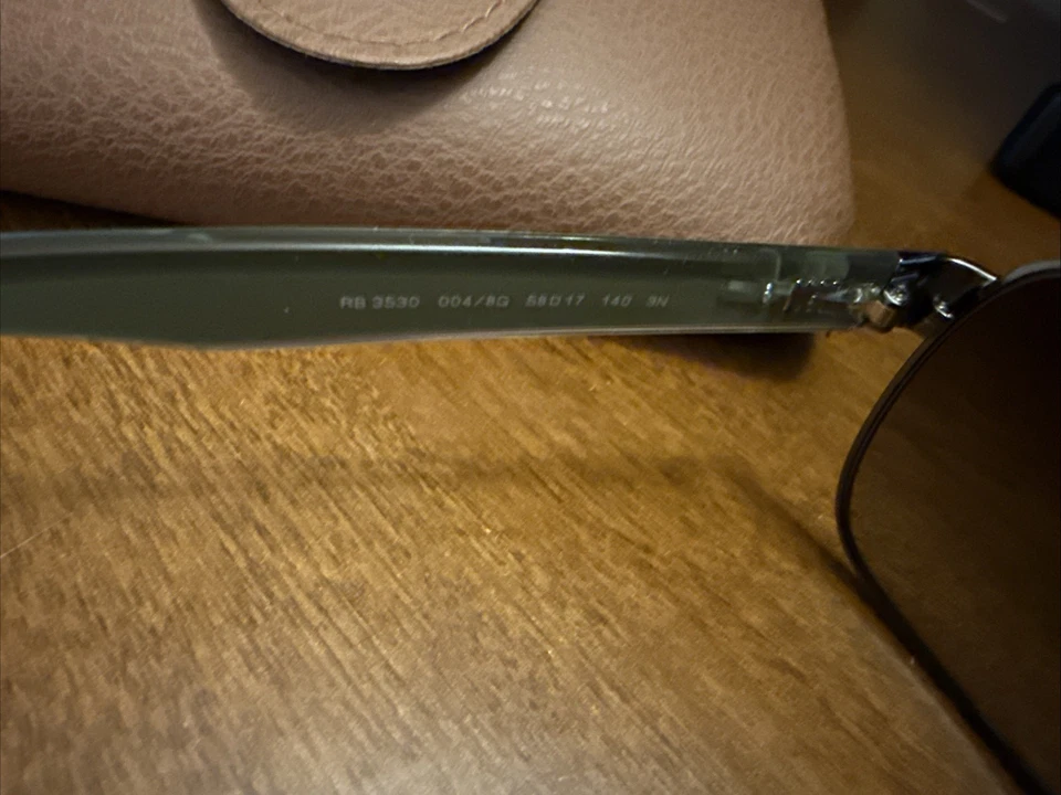 NUEVAS GAFAS DE SOL RAY-BAN RB 3530 004/8G VERDE METALIZADO DEGRADADO AUTÉNTICAS 58-17 Foto 3 de 4