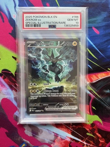 PSA 10 - Zekrom ex 166/086 - 2025 Black Bolt BLK - Pokemon English