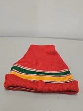 VTG 70s-80s Wigwam 100% Wool Geometric Beanie Hat Ski Snowboarding