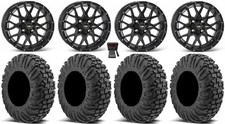Itp Hurricane 16 Wheels Black 30 Motovator Tires Polaris Sportsman