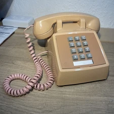 Vintage Western Electric 2500MM Bell System Push Button Desk Phone UNTESTED