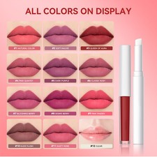 Women Moisturizing Lip Gloss Set Non-drying 2Pcs/Set Lip Stain Lipstick Set