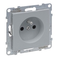 2P+Z Aluminium Einzelsteckdose 16A 250V Klemmen Suno 721384