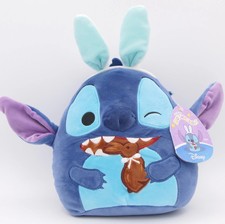 SQUISHMALLOW STITCH 2025 EASTER BUNNY EATING CHOCOLATE BUNNY NEW 8" PLUSH