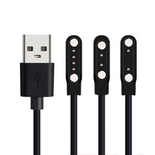 Universal Magnetic Smart Watch Charger 2Pin 4Pin USB Charging Cable 4mm 7.62mm