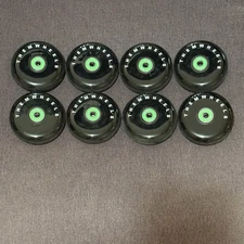 Set of 8 THEM Inline Skate Wheels w/ ABEC 9 SEBA Bearings — 80MM 90A — Excellent