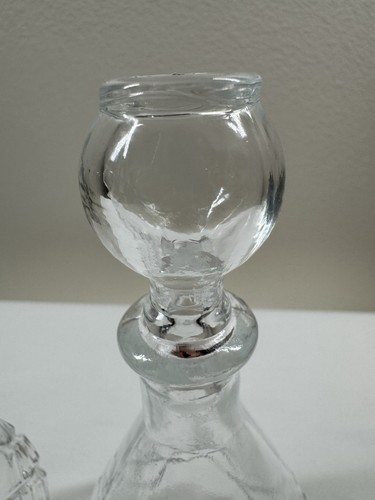 Vintage Glass Oil And Vinegar Cruet Set/Stainless Steel Stand- MADE IN CROATIA - Picture 13 of 24