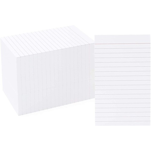 300 Pack Vertically Ruled Index Cards, Vertical Lined Paper Note Cards, Portr...