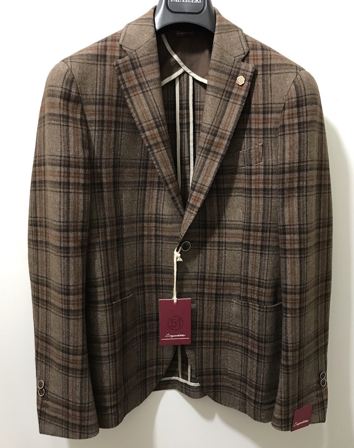 CINQUANTUNO Sartorial Luxury flannel sport coat, blazer 50/40US NWT$1450 BigSale image 2