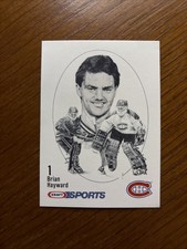 1986-87 Kraft Drawings #1 Brian Hayward Montréal Canadiens NMMT