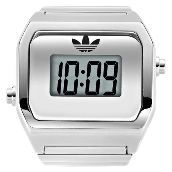 adidas Originals DIGITAL TWO RING Watch Silver Unisex Stainless