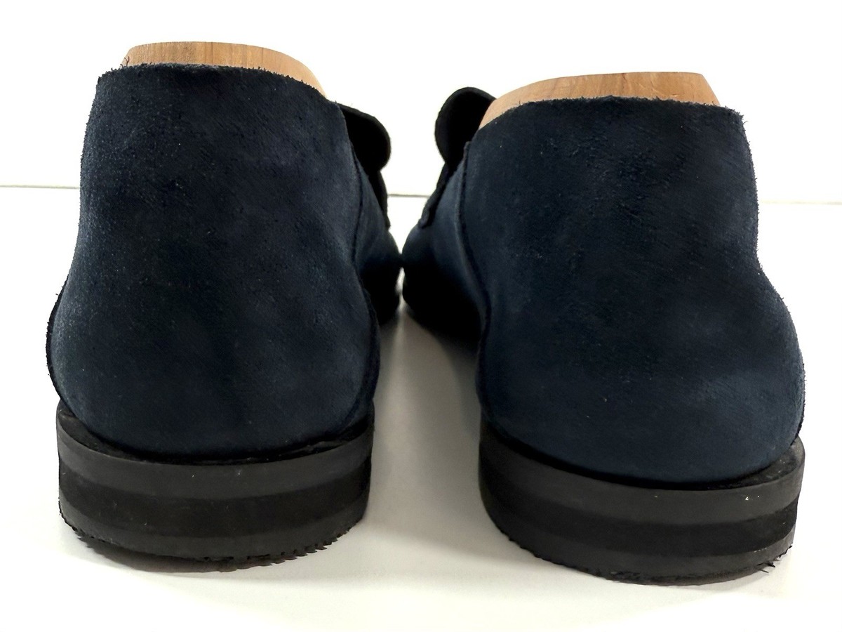 Wolf & Shepherd Mens Monaco Italian Suede Penny Loafers Size  display picture 1