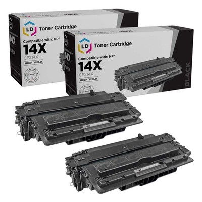 LD Reman Replacements for HP 14X CF214X 2pk HY Black 700 M712xh M725 M725f M725z