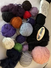 Lot Of Yarn - Wool Cotton Various Brands Style Knitting ~ Great Assort  GA