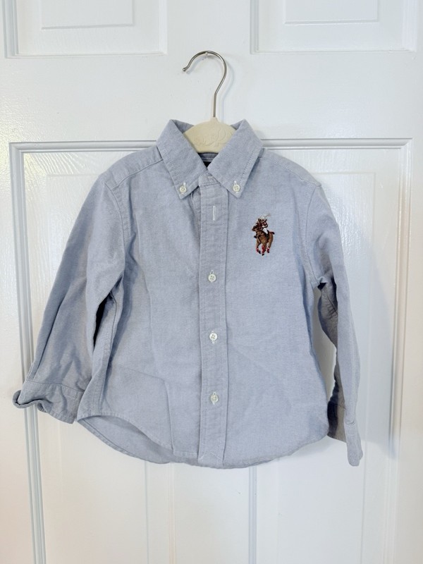 Ralph Lauren Boys Oxford Button Down Shirt 2T