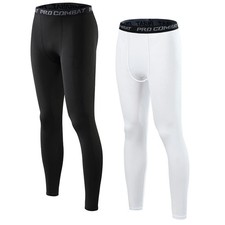 2 Pack Men's Compression Pants Athletic Tight,Leggings Base Layer Bottoms for...