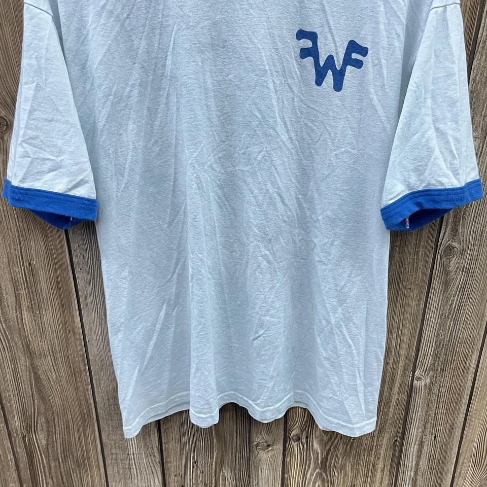 Camiseta De Colección Weezer Música Rock Gráfica Concierto Timbre Blanco Azul Para Hombres XL Foto 4 de 4