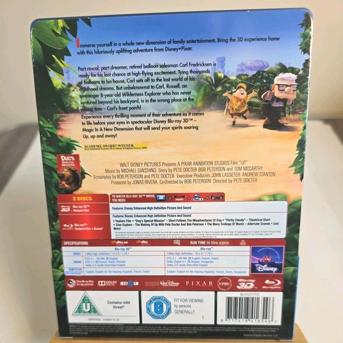 DISNEY PIXAR UP 3D & 2D BLU-RAY STEELBOOK, PLUS BRAND NEW PROTECTOR CASE - Imagen 4 de 23