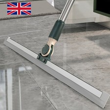 Floor Squeegee Heavy Duty Wet Room Tile Cleaning Rubber Wiper Blade Long Handle