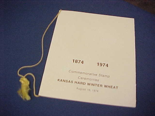1974 Commemorative Stamps Program and FDC Kansas Hard Winter Wheat