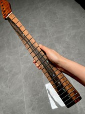 AAA Ebony fingerboard 22Fret Satin Roasting flame Maple Electric guitar Neck