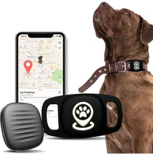 Dog Tracker Smart Pet Location Tracker with Collar Holder, Personalized Smart...