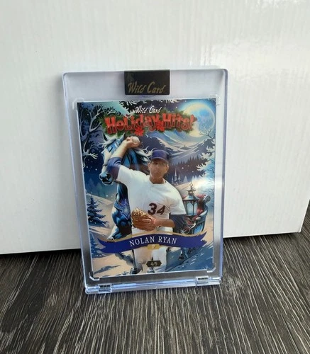 2025 Wild Card Holiday Hits Nolan Ryan Blue Parallel #4/5 – Rare Case Hit HOF