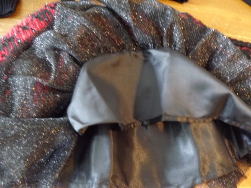 NEW 4PC CYNTHIA ROWLEY sweater skirt purse headband RED & BLACK TWEED SZ 7-8 NWT - Picture 8 of 20