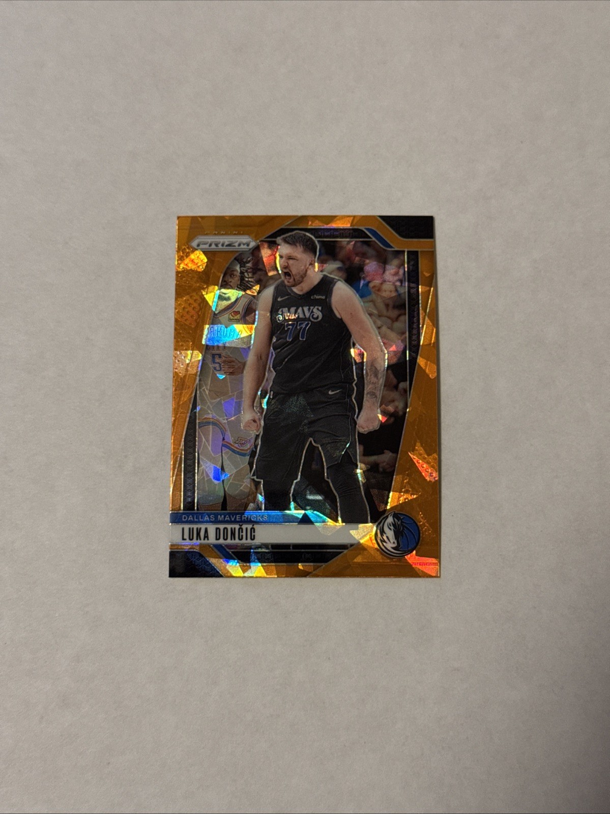 2024-25 Panini Prizm Orange Ice Luka Doncic #89 Dallas Mavericks