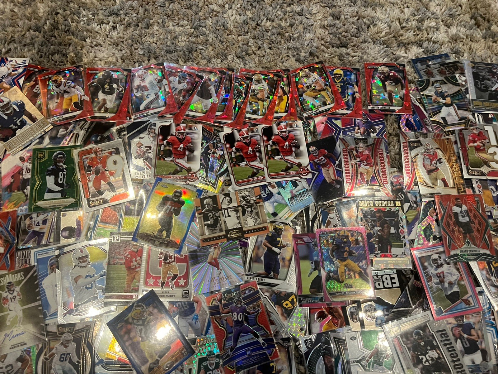 660+ football card lot, NEW ROOKIES, NUMBERED, AUTOS, PATCH view 5